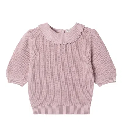 Donsje Kids' Yosje Cotton Sweater In Pink