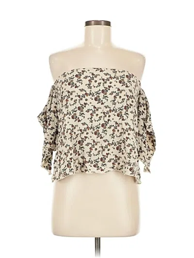 Pre-owned Don't Ask Why 3/4 Sleeve Blouse In White