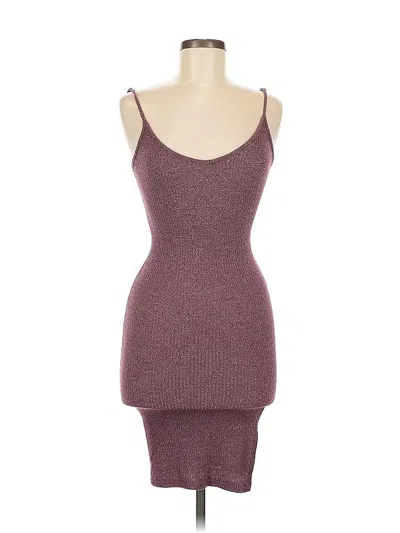 Pre-owned Don't Ask Why Casual Dress In Burgundy