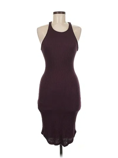 Pre-owned Don't Ask Why Cocktail Dress In Burgundy