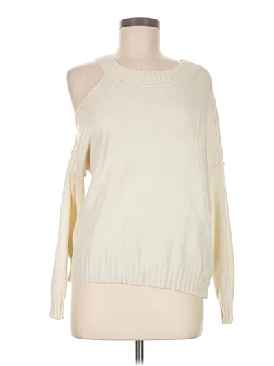 Pre-owned Don't Ask Why Pullover Sweater In White