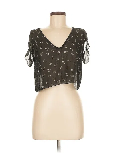 Pre-owned Don't Ask Why Short Sleeve Top Black Sweetheart Neckline Tops