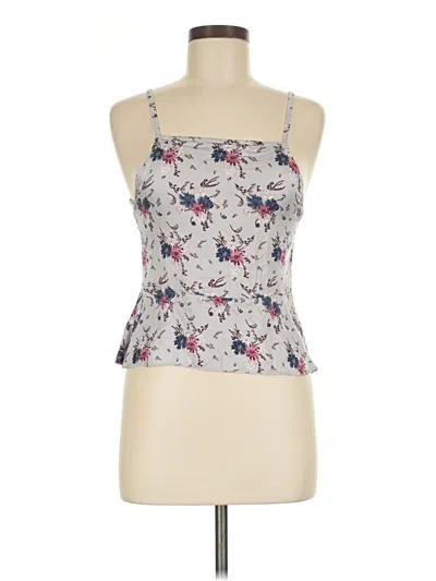 Pre-owned Don't Ask Why Sleeveless Top Gray Halter Neckline Tops