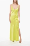 Dont At Me Label Petticoat Dress With Side Split