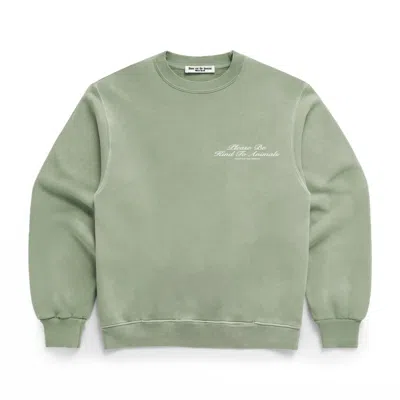 Dont Eat The Homies Be Kind Crewneck - Green