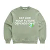 Dont Eat The Homies Future Crewneck - Green In Green