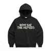 Dont Eat The Homies Tape Hoodie - Black In Black