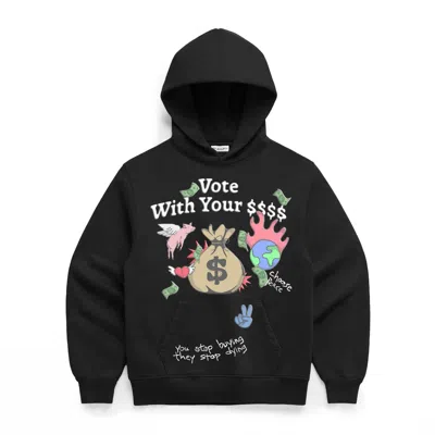 Dont Eat The Homies Vote With Your $$$ Hoodie - Black