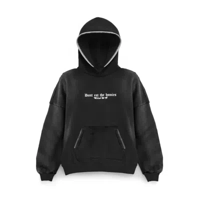 Dont Eat The Homies Women's Black Distressed Limited Og Hoodie