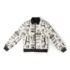 Dont Eat The Homies Women's Black / White Deth Animal Print Bomber Jacket In Black/white