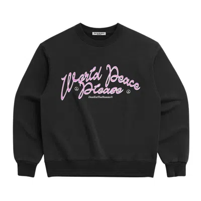 Dont Eat The Homies Women's Black World Peace Please Crewneck