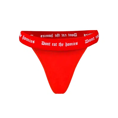 Dont Eat The Homies Women's  Classic Bikini Bottom - Red