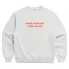 Dont Eat The Homies Women's Grey Make Empathy Cool Again Crewneck - Lunar Rock In Gray