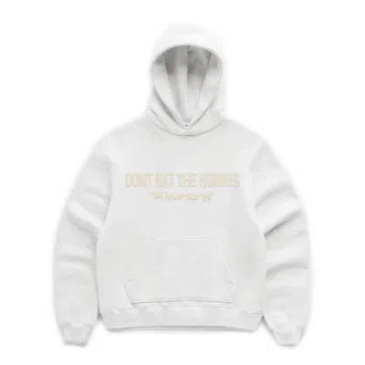 Dont Eat The Homies Women's Neutrals / Grey Three D Hoodie - Beige On Grey