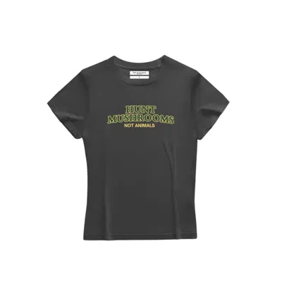 Dont Eat The Homies Women's Neutrals Hunt Mushrooms Not Animals Baby Tee