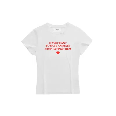 Dont Eat The Homies Women's Neutrals Save Animals Baby Tee