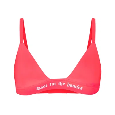 Dont Eat The Homies Women's Pink / Purple  Classic Bikini Top - Coral In Pink/purple