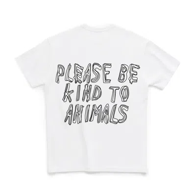 Dont Eat The Homies Women's Please Be Kind To Animals Tee - White