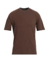 Donvich Man T-shirt Chocolate Brown Size S Cotton, Elastane