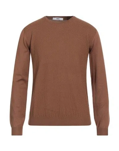 Dooa Man Sweater Camel Size 3xl Viscose, Nylon In Beige