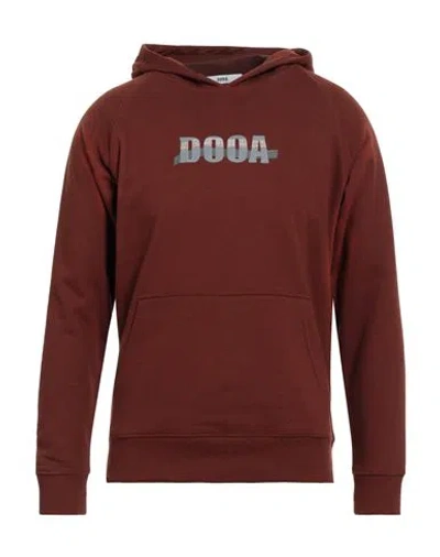 Dooa Man Sweatshirt Brown Size Xl Cotton, Polyester
