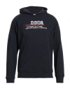 Dooa Man Sweatshirt Midnight Blue Size Xxl Cotton, Polyester