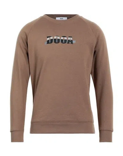 Dooa Man Sweatshirt Sand Size Xxl Cotton, Polyester In Beige