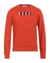 Dooa Man Sweatshirt Tomato Red Size 3xl Cotton, Polyester In Tomato Red