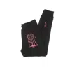 Doomsday Men's Fleece Tracksuit Pants Rose Embroidery Sweatpants In Black