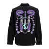 Doomsday Men's Long Sleeve Shirt Art Of Seeing Flannel Shirt Black In Black
