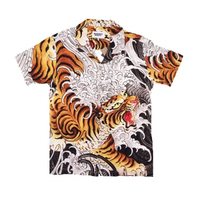 Doomsday Short Sleeve Men's Shirt Biotiger Shirt White All Over Print
