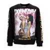 Doomsday Where Sin Lives Men's Lightweight Crewneck Sweatshirt Black In Black