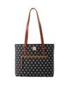 Dooney & Bourke Athletics Signature Shopper Purse In Black