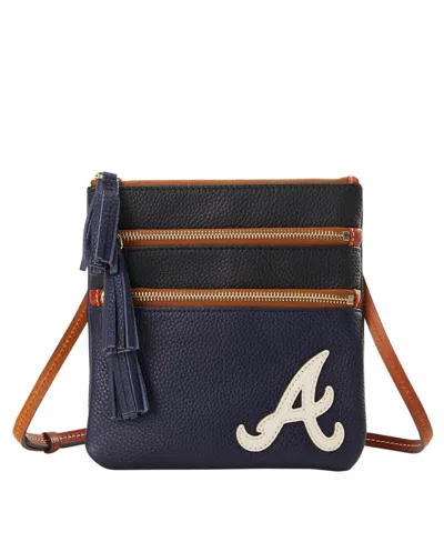 Dooney & Bourke Atlanta Braves Infield Triple Zip Crossbody Purse In No Color