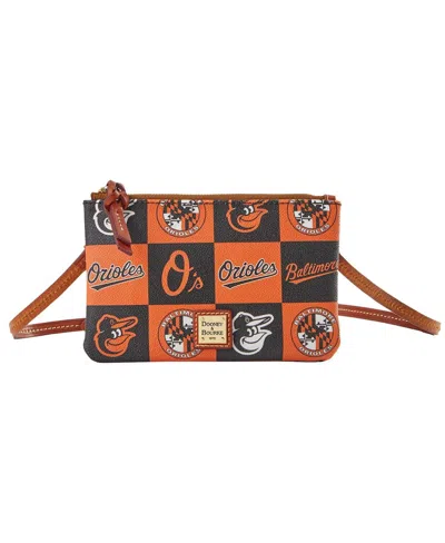 Dooney & Bourke Baltimore Orioles Top Zip Crossbody Bag In Multi