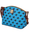 Dooney & Bourke Carolina Panthers Signature Suki Crossbody With Medium Wristlet In Blue