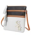 Dooney & Bourke Chicago White Sox Infield Triple Zip Crossbody Purse In No Color