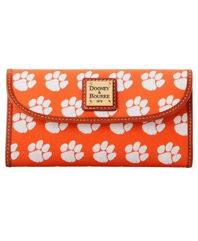 Dooney & Bourke Clemson Tigers Signature Continental Clutch In No Color
