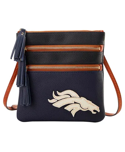 Dooney & Bourke Denver Broncos Infield Triple Zip Crossbody Purse In No Color