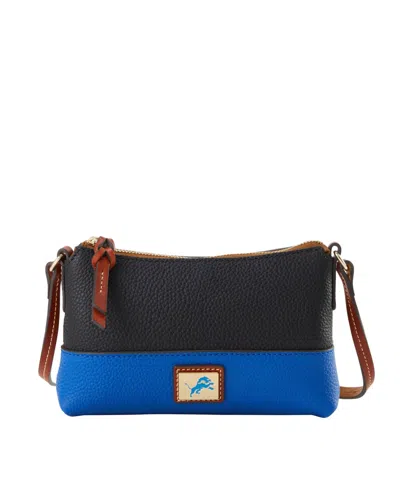 Dooney & Bourke Detroit Lions Crossbody Leather Izzy Purse In Animal Print