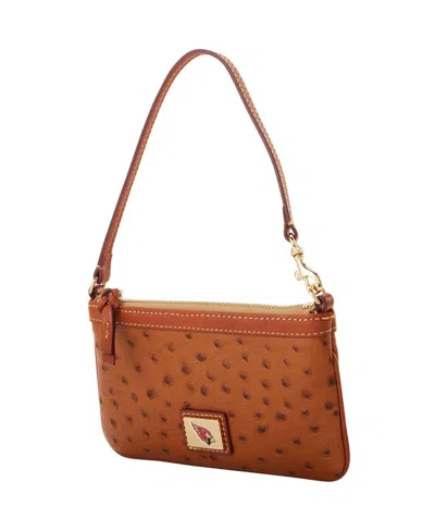 Dooney & Bourke Dooney Bourke Arizona Cardinals Large Slim Wristlet In Brown