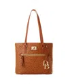 Dooney & Bourke Dooney Bourke Atlanta Braves Shopper Purse In Brown