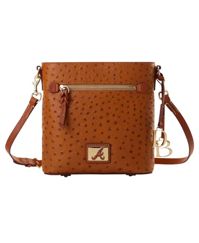 Dooney & Bourke Dooney Bourke Atlanta Braves Zip Crossbody Purse In Brown