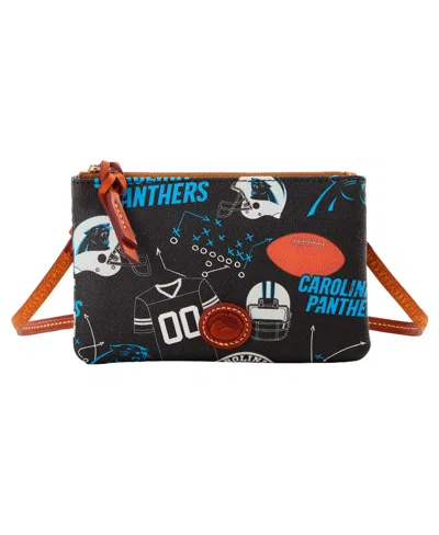 Dooney & Bourke Dooney Bourke Carolina Panthers Top Zip Crossbody Purse In Multi