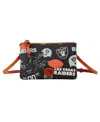 Dooney & Bourke Dooney Bourke Las Vegas Raiders Top Zip Crossbody Purse In Black