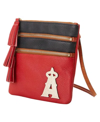 Dooney & Bourke Dooney Bourke Los Angeles Angels Infield Triple Zip Crossbody Purse In Multi