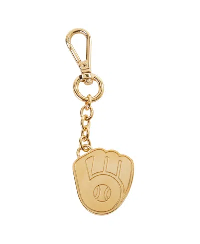 Dooney & Bourke Dooney Bourke Milwaukee Brewers Pendant Bag Charm In Gold