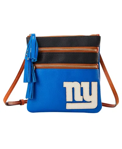Dooney & Bourke Dooney Bourke New York Giants Infield Triple Zip Crossbody Purse In Multi