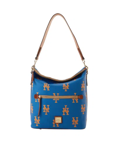 Dooney & Bourke Dooney Bourke New York Mets Sporty Monogram Large Purse In Blue
