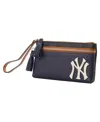 Dooney & Bourke Dooney Bourke New York Yankees Infield Double-zip Wristlet In Midnight B
